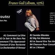 Der musikalische text JE SAURAI ÊTRE TON AMIE von FRANCE GALL ist auch in dem Album vorhanden France gall (1975)